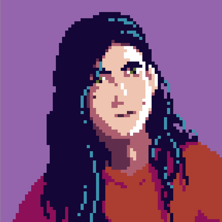 Pixel art self portrait